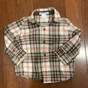 Janie & Jack 12-18 months plaid buttondown